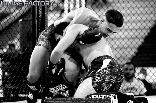 2022-05-07 Milano in the Cage 8 07243 David Da Silva-Eddy Biba - MMA 70kg